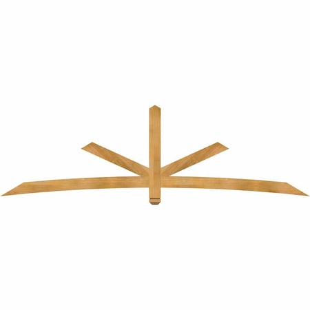 Ekena Millwork Alberta Rough Sawn Timber Gable Bracket, Western Red Cedar, 108"W x 31 1/2"H x 2"D x 4"F, 7/12 Pitch GBW108X31X0204ALB00RWR